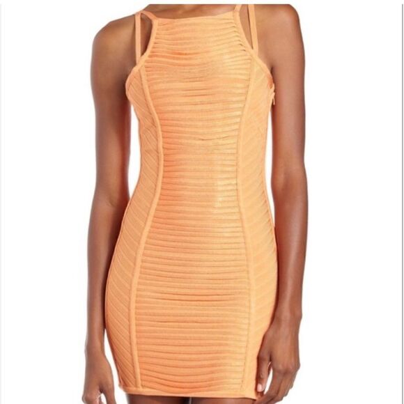 Stretta Dresses & Skirts - Stretta Rosie Bandage-Seam Dress, Marigold
